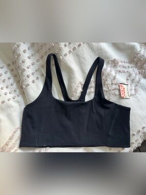 Free People Black Sports Bralette